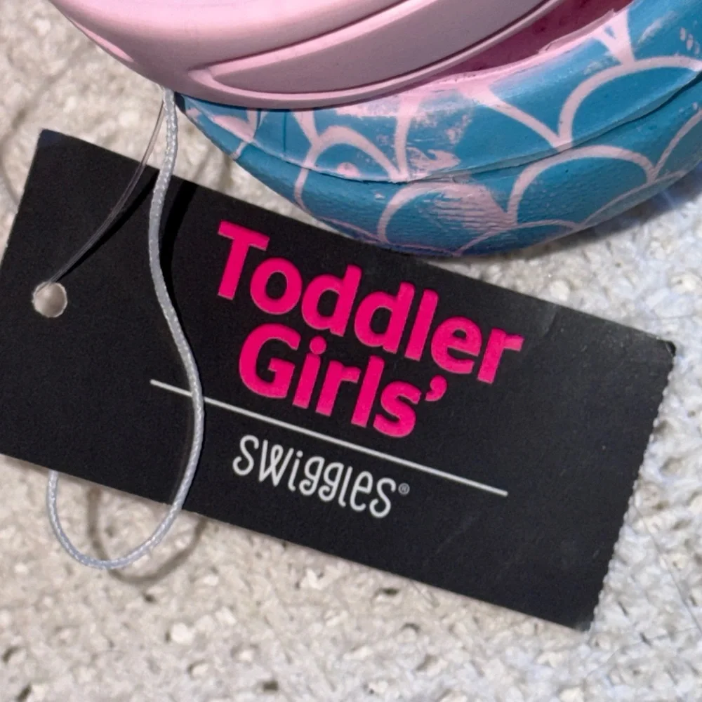 Bobbie Brooks‎ girls mermaid croc sandals size 9-10 Toddler NWT NEW